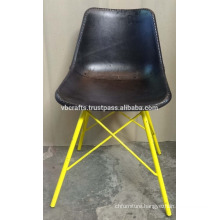 vintage industrial leather chair